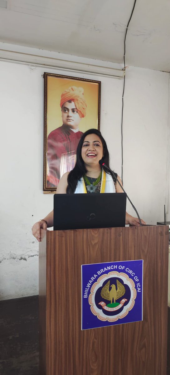 bktmediapvtltd's tweet photo. Sidhant 'Saheb Ji' Chairman @bktmediapvtltd &amp; @shilpabhawana Creative Director &amp; Television Presenter addressed the CA Students at Bhilwara. Chairman of the Branch @agalseth is giving all his efforts to flourish every Wing of CA Profession... Best of our Wishes for all of them https://t.co/11wYDyfF07