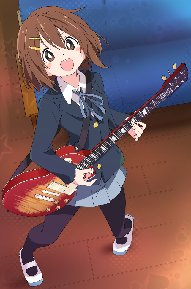 K-ON Yui Hirasawa and Guitar cursor – Custom Cursor