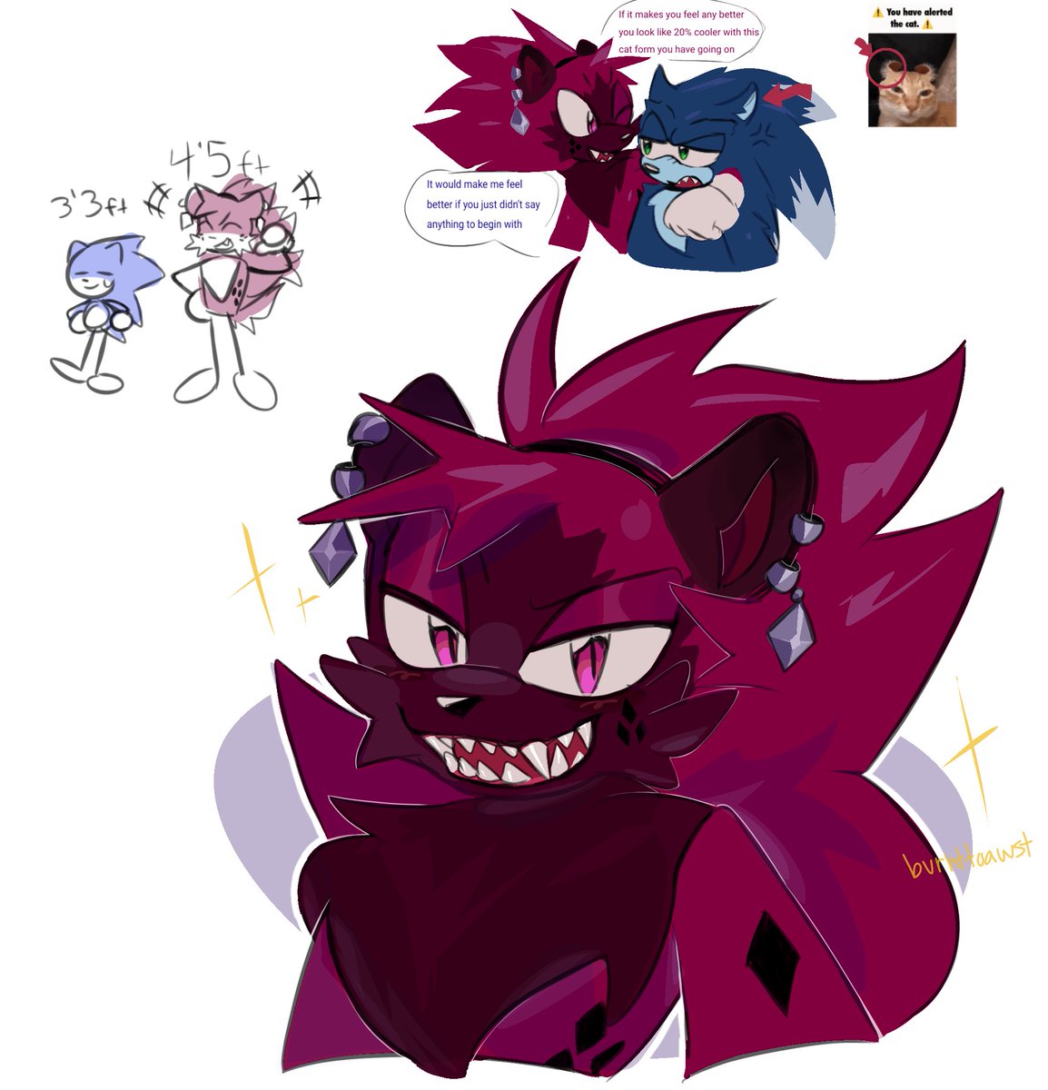 burnttoawst's tweet photo. forgott to post it on here
#sth #SonicTheHedgehog #sonic #sonicart #Werehog #sonicoc #acnh #acnhsona #daimo https://t.co/BqMQMsj96i