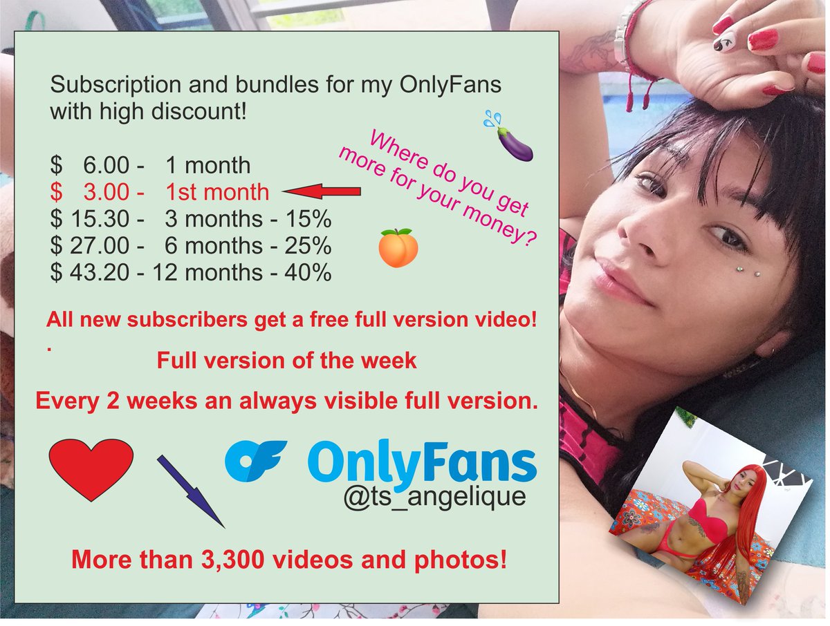 TS Angelique Monroe ⭐ 11k ⭐ OnlyFans $ 3 👈 on Twitter: "🧡 https