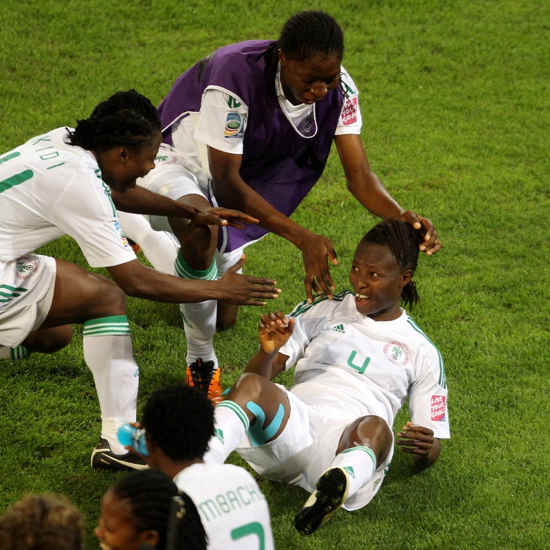 FIFAWWC's tweet photo. The @NGSuper_Falcons have featured at EVERY edition of the #FIFAWWC! 🇳🇬👏