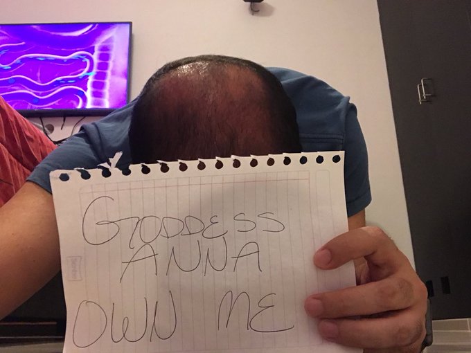 YourGoddessAnna 42k on Twitter "Slaves get thirsty when they see me 💋"