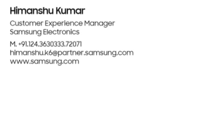 gsandeep415's tweet photo. @SamsungIndia @GyanTherapy @AmreliaRuhez @ShokeenSanchit @tech_burner @TechWiser @SamsungIndia its been almost a month but i haven't received any response from your side regarding my f41 device with complaint no. 3101026332. Your excecutive Himanshu is looking my case but from last 7 days he has not respond on mail and his extension is also not available. https://t.co/hOhBiuox6P