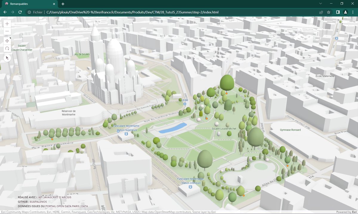 Esri_France's tweet photo. Tuto #2 pour prendre en main l’API #JavaScript d’#ArcGIS
🎯Comment ajouter des données #GeoJSON à une carte web interactive ?
👉https://t.co/TaoB9UZ9Mw
#CodeTheMap #Programming #Coding #Dev #API #Developer #SIG #ArcGIS https://t.co/c6OmMMXQFT