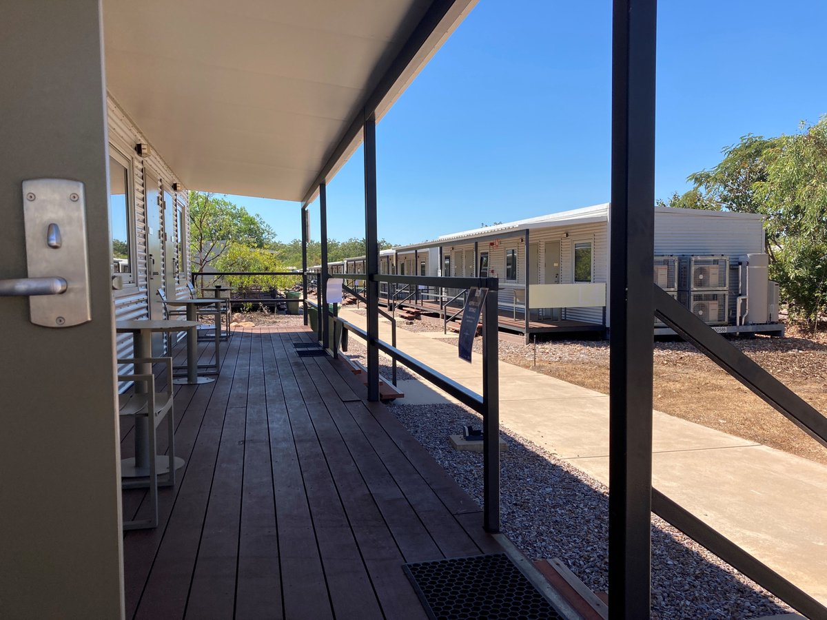 CDUni's tweet photo. More than 33,000 people passed through a quarantine centre in the NT at the height of the COVID-19 pandemic, and there was no spread of the virus in the facility or into the community. Here’s how they did it, and what the world could learn @angela_sheedy @Diash13 @vermeulen66 https://t.co/Gdb9SLLK4a