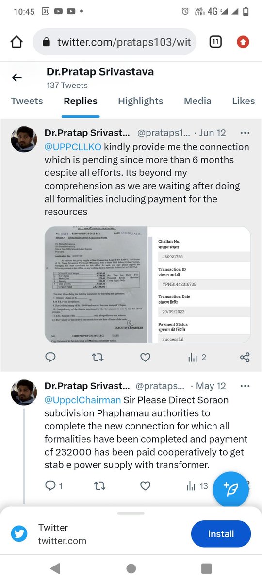 prataps103's tweet photo. Kindly do the needful Sir
https://t.co/ZyIJsyVzWf @aksharmaBharat 
We are just given false assurance and excuses repeatedly and verbally with no intention to serve for unknown reasons....
Seeking your intervention as a responsible citizen https://t.co/NM9rS2qFlY