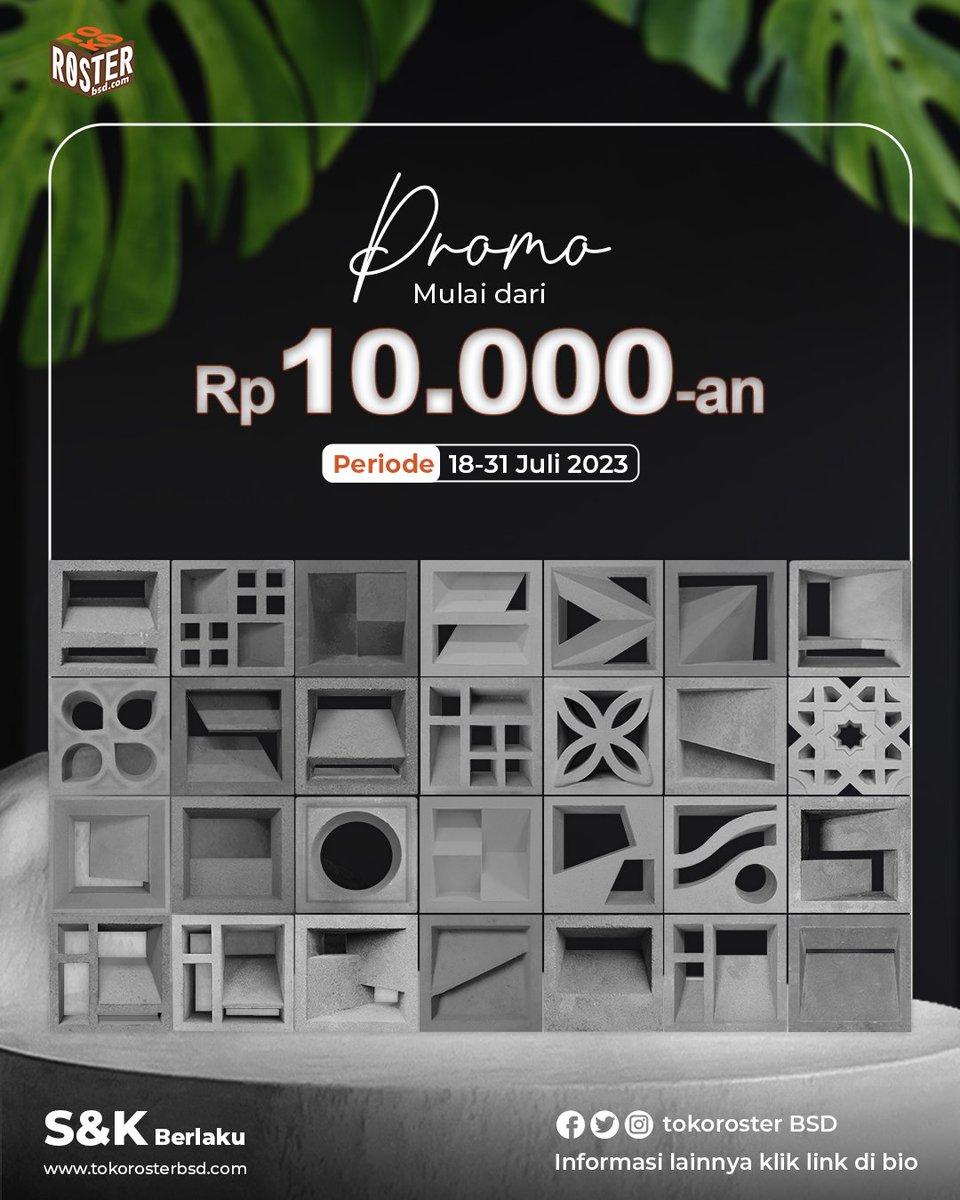 tokorosterbsd's tweet photo. Back to Roster Juli Makin Untung PROMO 10.000an

Hanya di Toko Roster BSD dengan 10.000an  kamu bisa dapat roster dengan kualitas terbaik dan aesthetic untuk mempercatik huniamu, yuk jangan sampai ketinggalan promonya 🤩 https://t.co/J2JIzVurmh
