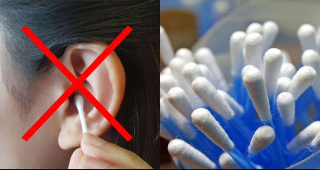 Earwax is actually a type of sweat. It's produced by glands in your ear canal to help protect your ears from dirt and bacteria. Stop using cotton bud, stop harming yourself. A thread: