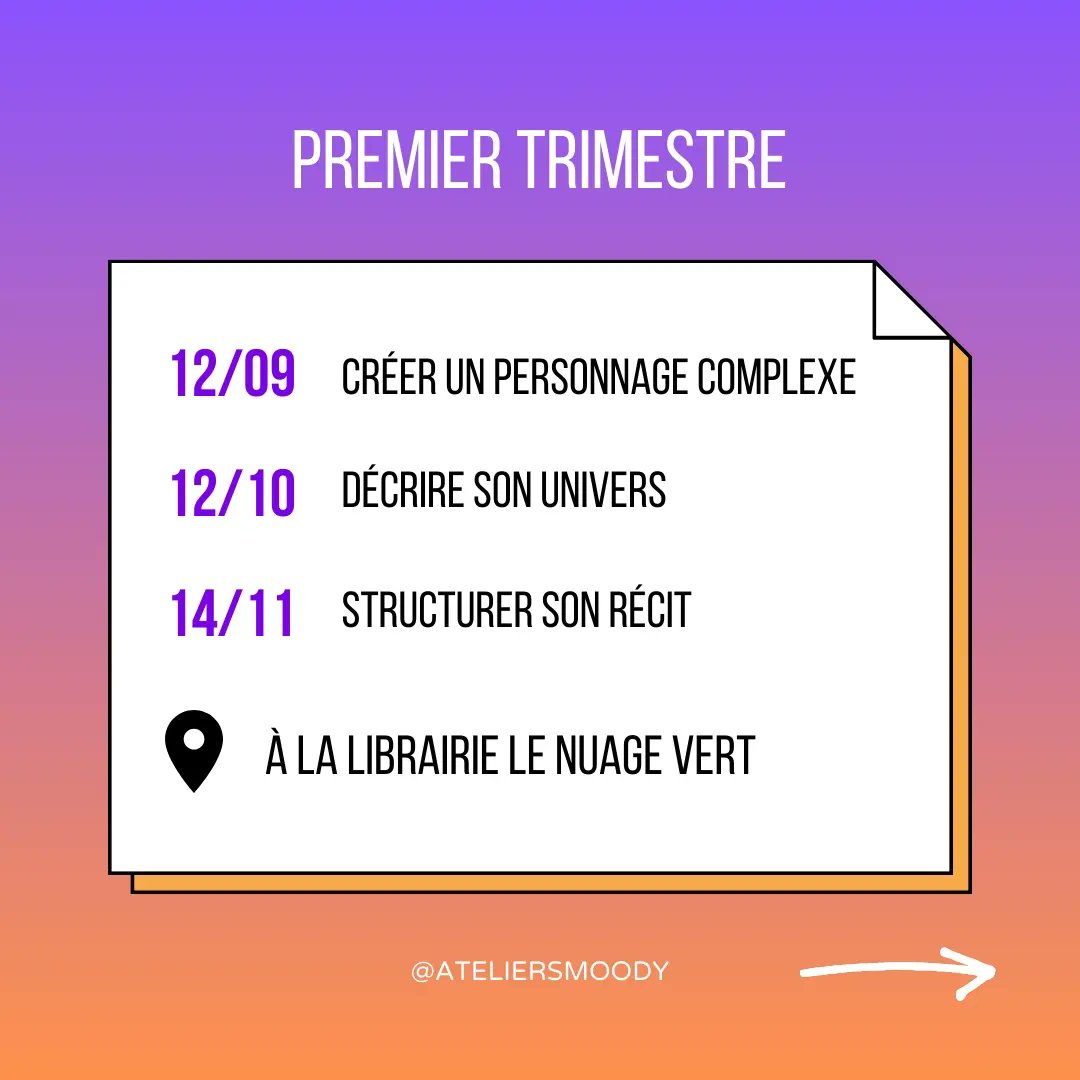 Les ateliers de Moody (ex-studio infinite) tweet media