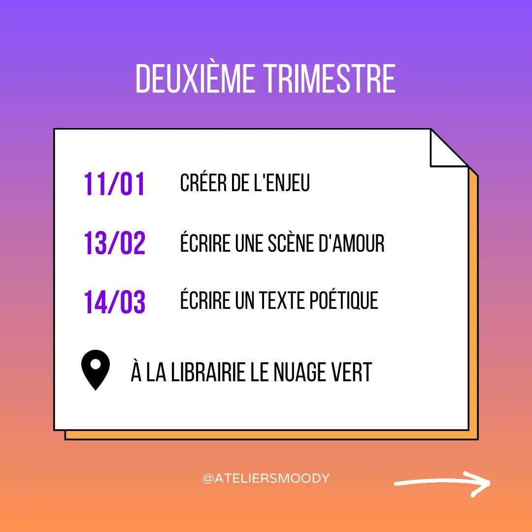 Les ateliers de Moody (ex-studio infinite) tweet media