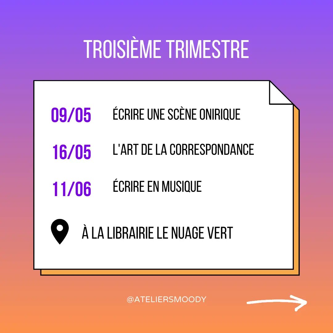 Les ateliers de Moody (ex-studio infinite) tweet media