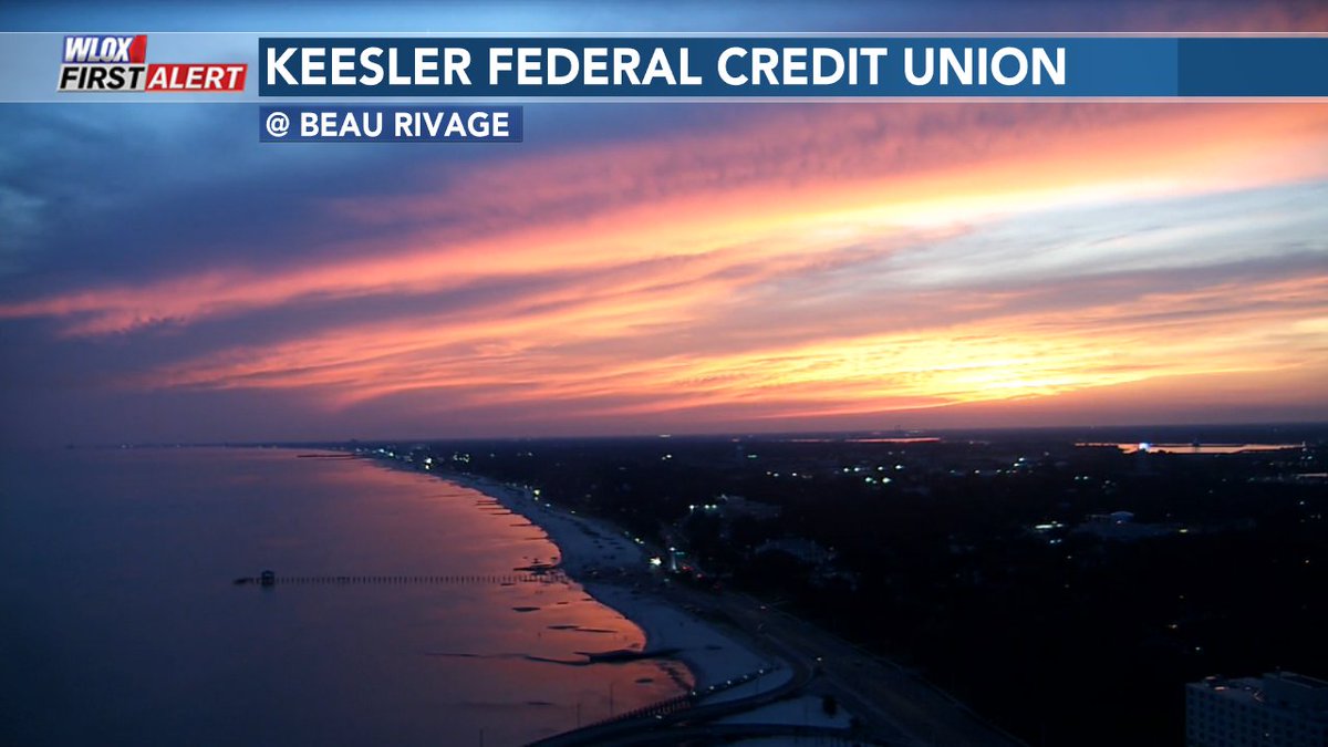 GLORIOUS sunset tonight! #mswx #sunset #hot #summer #beautiful