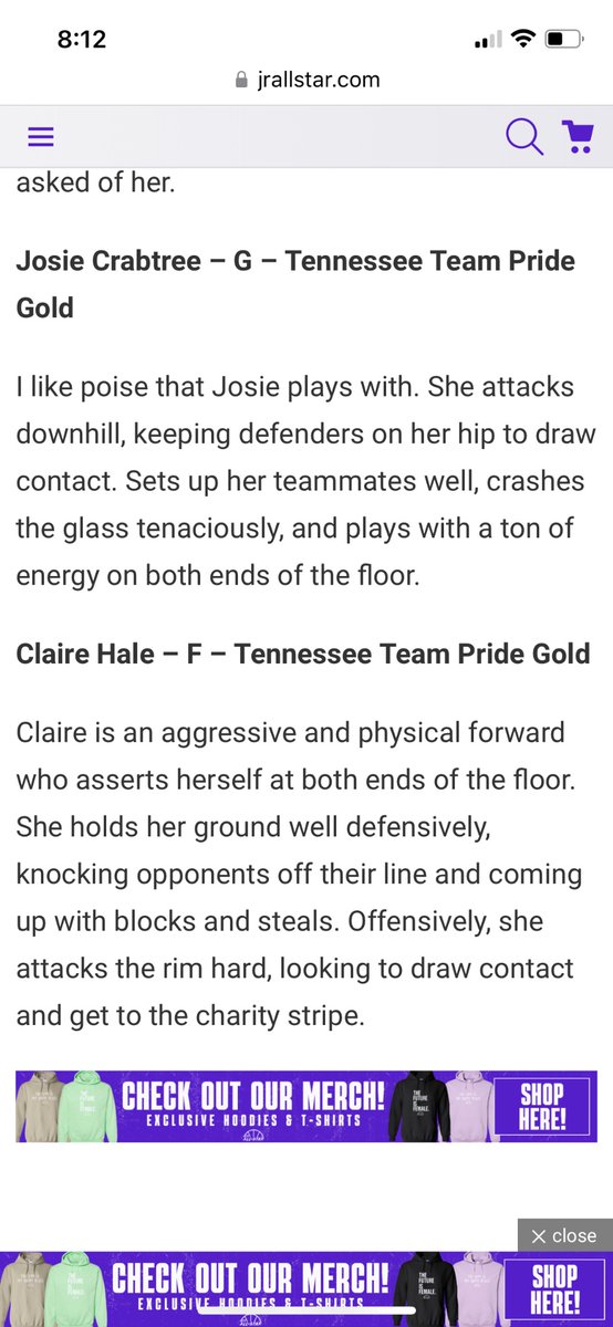 Josie_Crabtree5's tweet photo. Thank you for the write up! So thankful for the opportunity to play with @TTP28Gold. I see you @ClaireTN2028.  Looking for to Summer Slam this weekend!  @jwinningham25 @pride2023 @gym_rat_247 @tn_rush https://t.co/aoU3WJXwCj