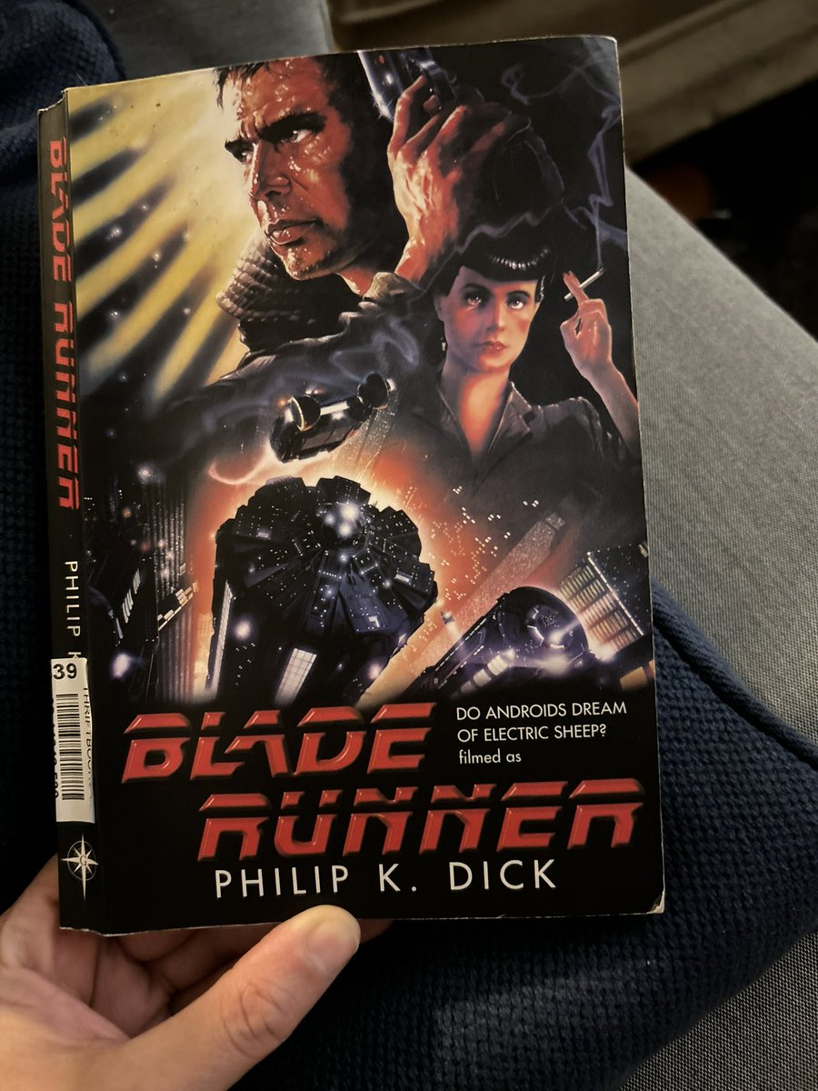 Hadn’t been doing much reading lately, but started Do Androids Dream of Electric Sheep? today and just read the whole thing. It was so fun! I can’t wait to watch the movie, I’ve never seen it!!!