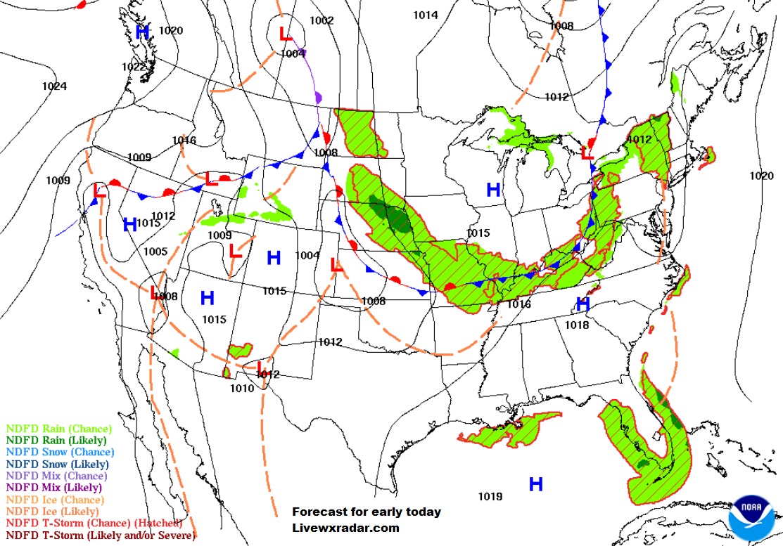 Forecast map for early today.   https://t.co/HNLPnb8GMF             
 #flood #rain #Forecast  #local #flooding #traffic #storm  #heat  #wx #weather  #storm #cooler #news #windy #radar https://t.co/GIfj49pXrv