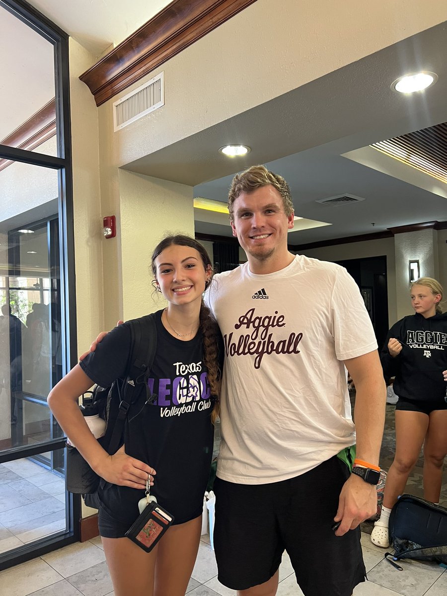 Thank you so much for having me I had such a great time,and I got a lot of great reps in! <a href="/AggieVolleyball/">Texas A&M Volleyball</a> <a href="/usavolleyball/">USA Volleyball</a> @texaslegacyVB <a href="/PDTexas/">Prep Dig Texas</a> <a href="/PrepDig/">Prep Dig 🏐</a> <a href="/PrepVolleyball/">PrepVolleyball.com</a> <a href="/kleincollinsvb/">KC Volleyball</a> <a href="/NCAAVolleyball/">NCAA Women's Volleyball</a> <a href="/texasvbi/">Texas Volleyball Insiders</a> <a href="/jfiorenza25/">Jeff Fiorenza</a>