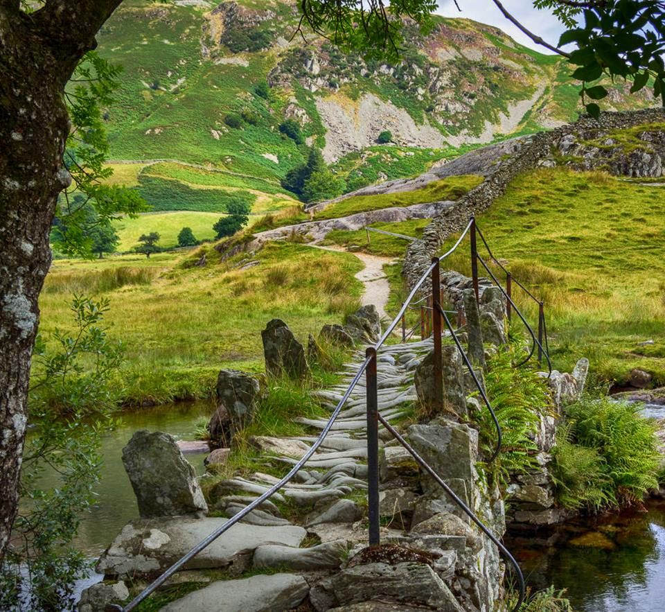 Slaters walking bridge. Lake District. England. NMP.