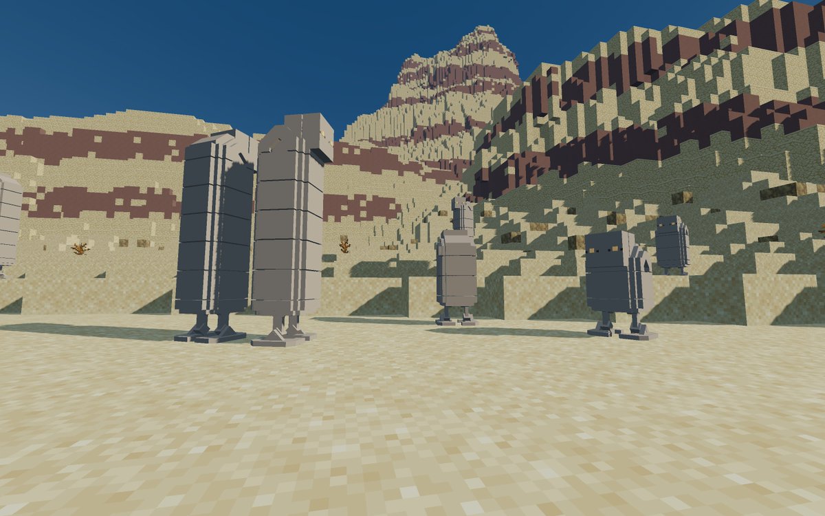 Nuanulla's tweet photo. ニーアオートマタリソースパックの写真｡
Some photos using Chocapic's shaders for toasters.

#NieRAutomata #ニーアオートマタ #Blockbench #OptiFine #Minecraft https://t.co/pzGnwSJP5W
