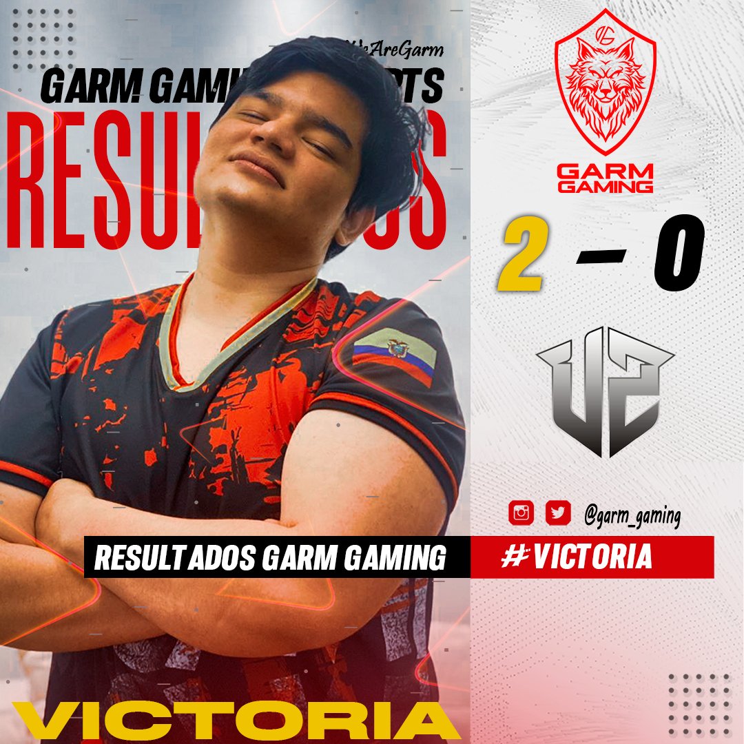 Gracias muchachos por hacer a la Garmneta feliz! 🐺
Nos llevamos la victoria este domingo 2-0 en la Tecnoleague by  <a href="/tecnosmartec/">Tecnosmart</a> Estos chicos están imparables! ✨️
<a href="/lLetavu/">Letavu</a> 
<a href="/TauriVal/">Tauri</a> 
<a href="/travis_ec/">Travis</a> 
<a href="/jumansito/">Jumansito</a> 
@Equi23F