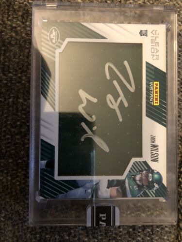 ZACH WILSON Clear Vision Panini ON CARD AUTO PATCH! 2021 NFL 10/10 MEGA RARE #ad #thehobby https://t.co/kgBFNaotn2 https://t.co/ljZgVdBqOf