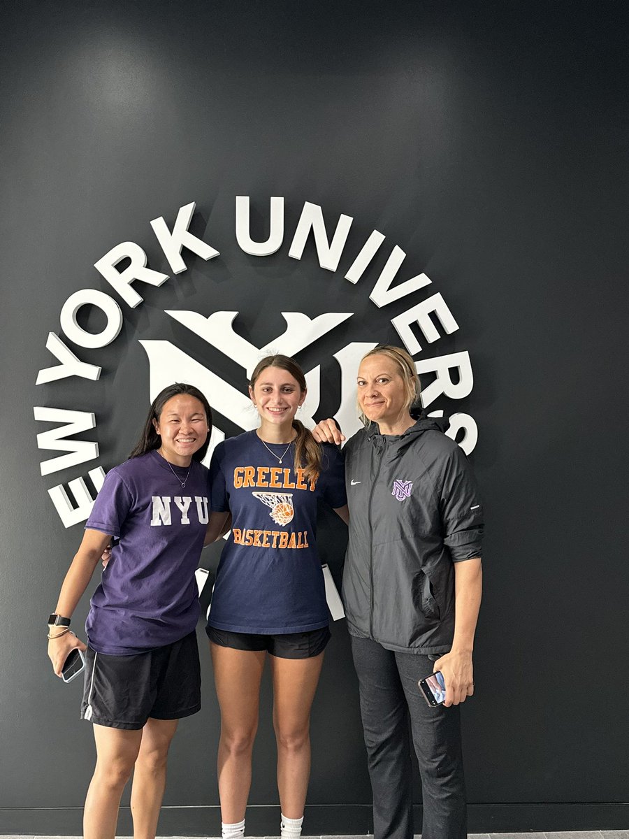 Thank you <a href="/nyuwomenshoops/">NYU Women's Basketball</a> <a href="/ahb333/">Annie Barrett</a> <a href="/NettieRespondek/">CoachNettieNYU</a> for a great visit. Such an amazing university and WBB program!
