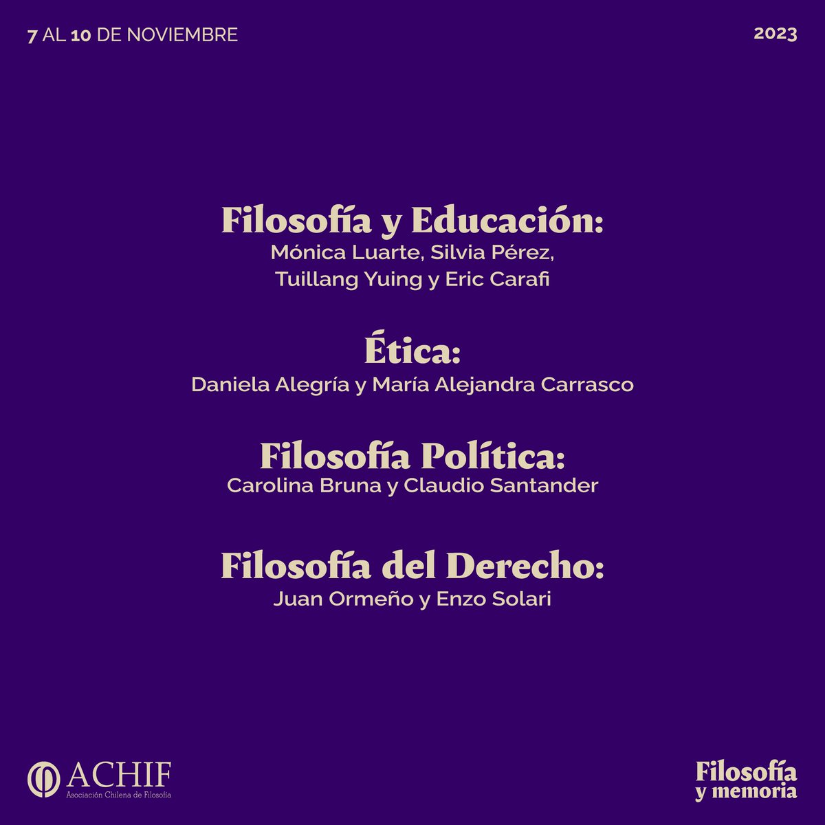 Asociación Chilena de Filosofía tweet media