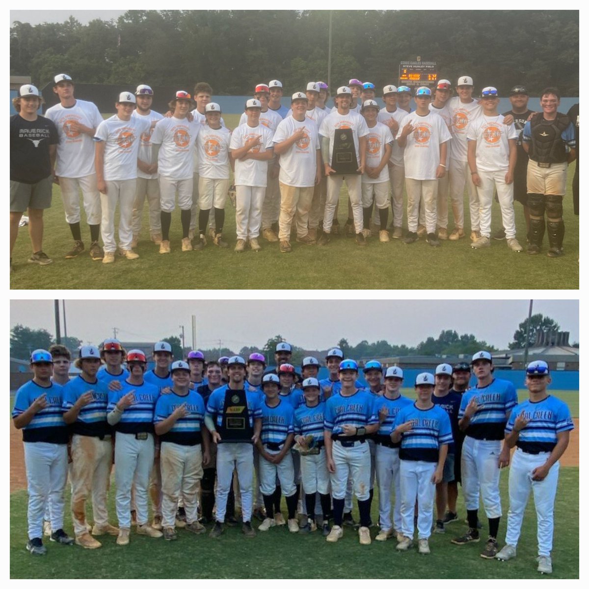 EastTN_Baseball's tweet photo. Congratulations to the Coal Creek Bulls on winning the 2023 ETBD Summer District Tournament tonight! https://t.co/w2k4oaWOJy