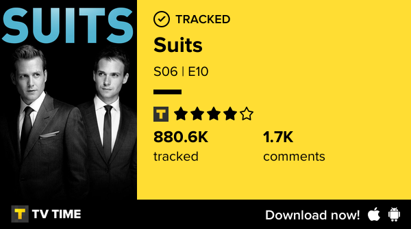 petalsforcalm's tweet photo. I've just watched episode! S06 | E10 of Suits! #Suits  https://t.co/viHvhvX2Y5 #tvtime https://t.co/twzlpIRarc