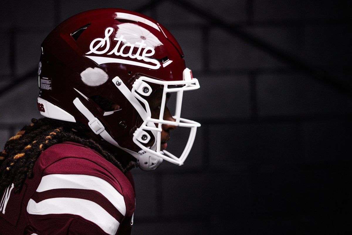 Brett_McMurphy's tweet photo. Mississippi State’s sweet helmets for 2023 👀 https://t.co/G2PoVtJHKw