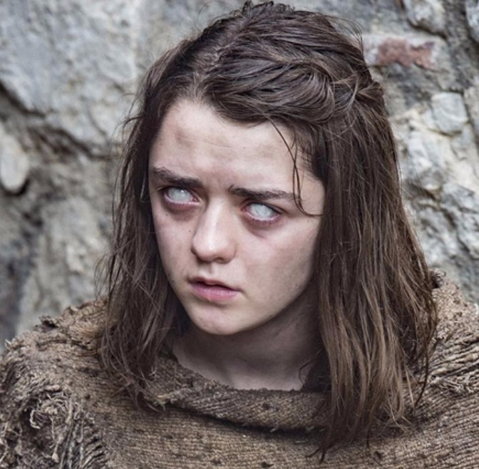 Well this little dead-eyed Aria is channeling another Arya demon. #thebachelorette