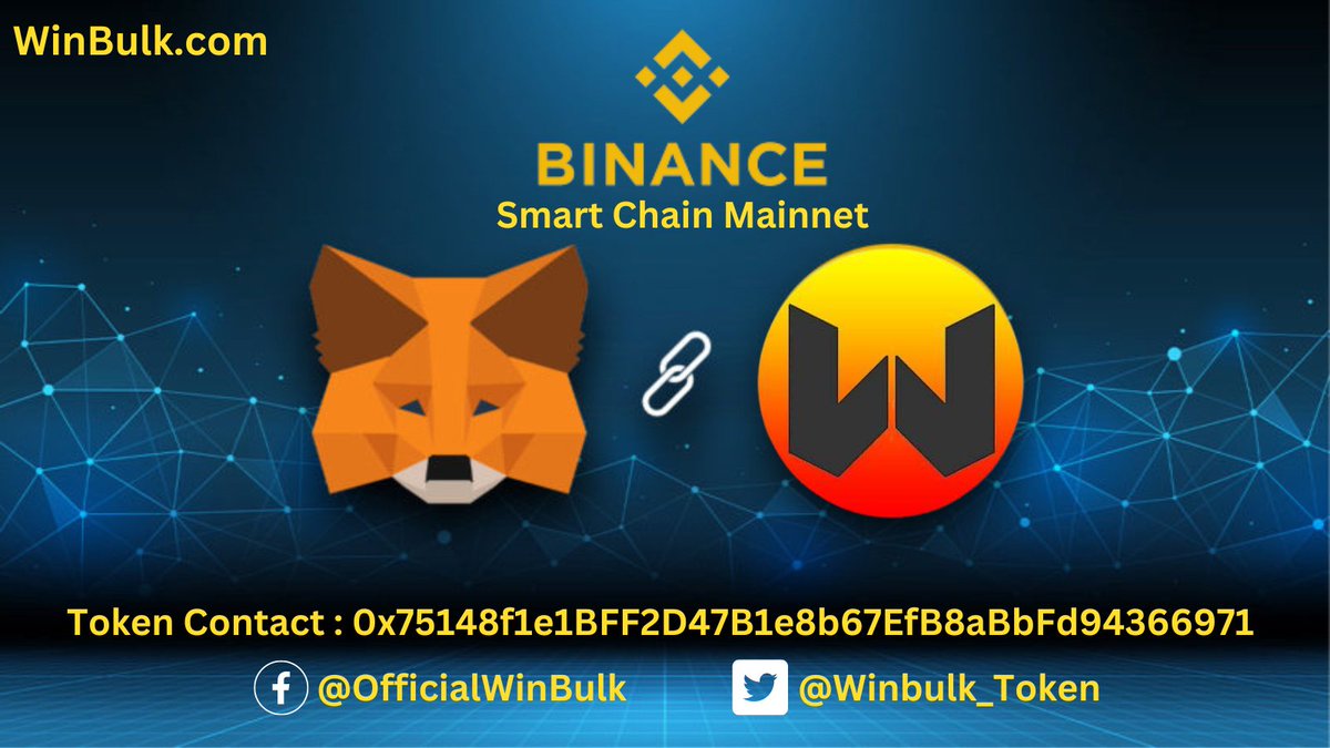 The_parlorS's tweet photo. WinBulk is on the market now..Grab your WinBulk Token and be our TOP HOLDER and earn BNB..
Or Visit our official website
https://t.co/iaqnqtCOWo to more details.
#WinBulk #WinbulkToken #Metamask #Binance #MainnetLaunch #Bitcoin #Crypto #cryptocurrency https://t.co/oRxl6lFXZv