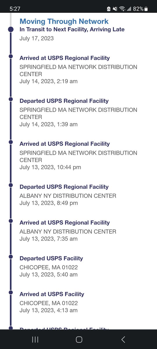 erik14251's tweet photo. What the fuck is happening with my package https://t.co/63iwKkDmIJ