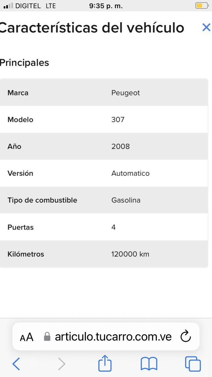zaarare's tweet photo. Aprovecharé la magia de twitter.
Busco un carro 2008 a 2012.
Que me recomiendan?.
Qué opinan de un Peugeot 307 automático 2008?. https://t.co/6I12cfzglD