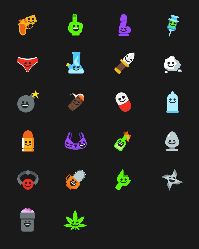 kick's tweet photo. In celebration of #WorldEmojiDay here are some Kick emotes that didn't make the cut. https://t.co/ouBQ03rWN2