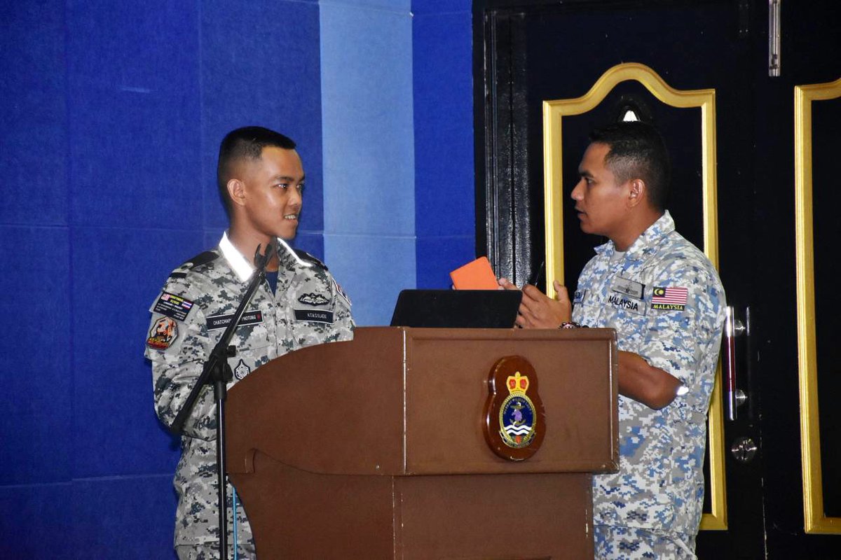 mwl3_tldm's tweet photo. Eksesais ini memupuk persefahaman serta kebolehoperasian bersama di antara Angkatan Maritim Thailand dan Malaysia.
#SEAEXTHAMAL #TLDM #Thailand #AirTimes
@tldm_rasmi @MINDEFMalaysia @MYCoastGuard @kd_terengganu @KdPerkasa https://t.co/jiHmTDiXI7