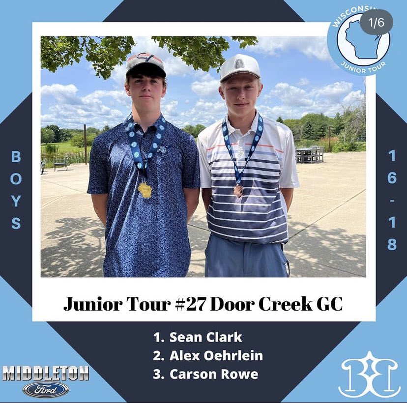 Shot a 76 today at Door Creek and made my first ever eagle! Thank you @DbqGolf Coach Bierman for coming out and watching my round today. @WPGAJuniorGolf @BlueThunderGolf