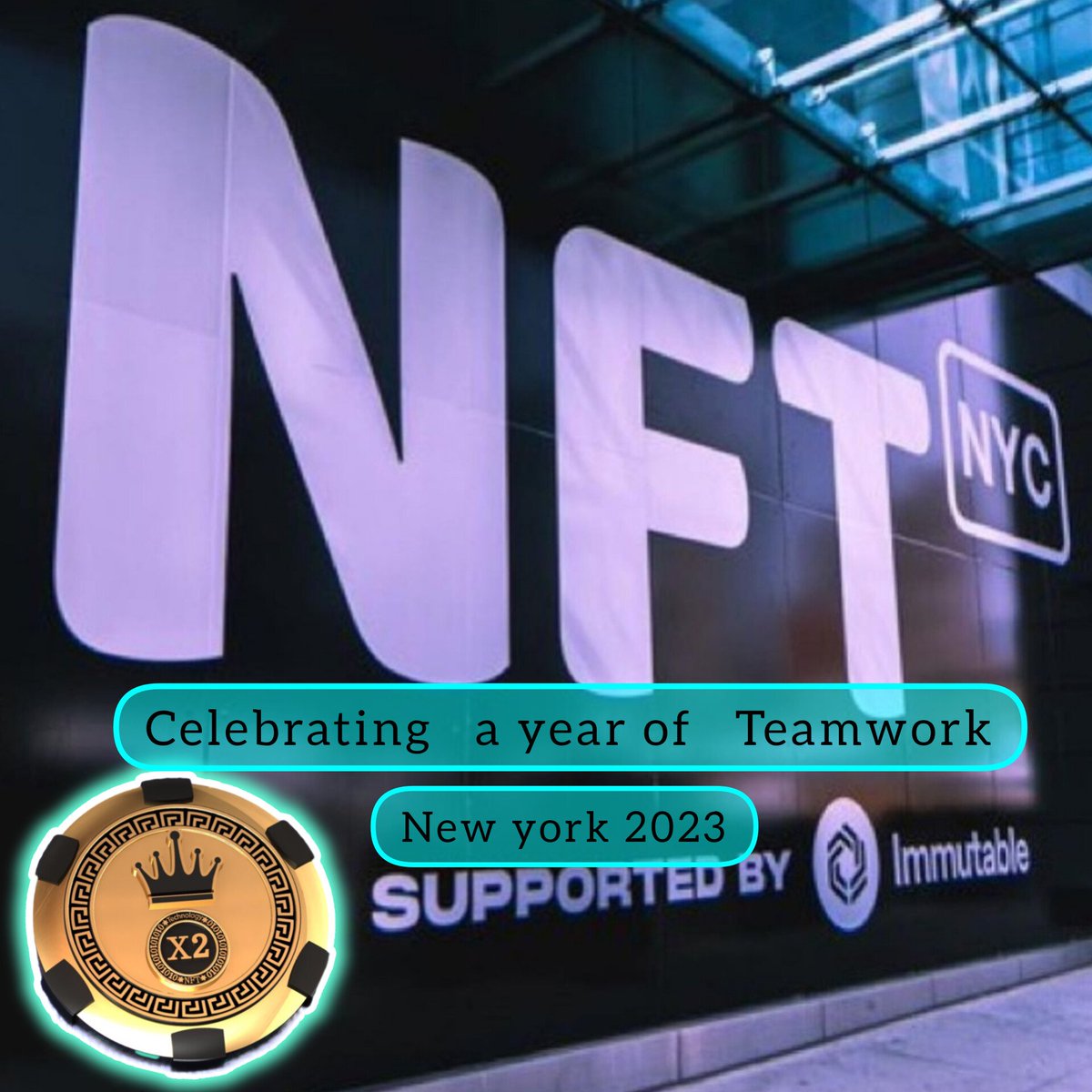 Celebrate one year teamwork success #NFT #NFTs #NFTCommunity #Web3 #onlinebusiness #Crypto #tread #success #OpenSeaNFT #digitalart