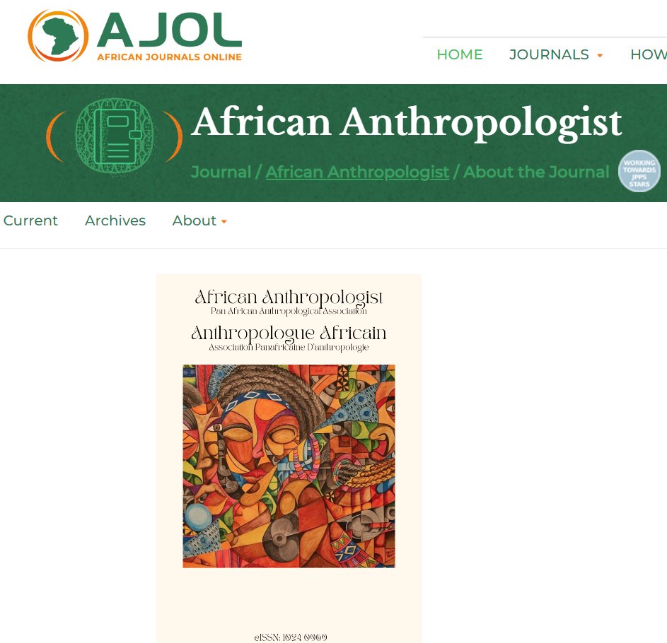 africananthro's tweet photo. Newly updated site @AJOLinfo! https://t.co/tggzYHtbyz
