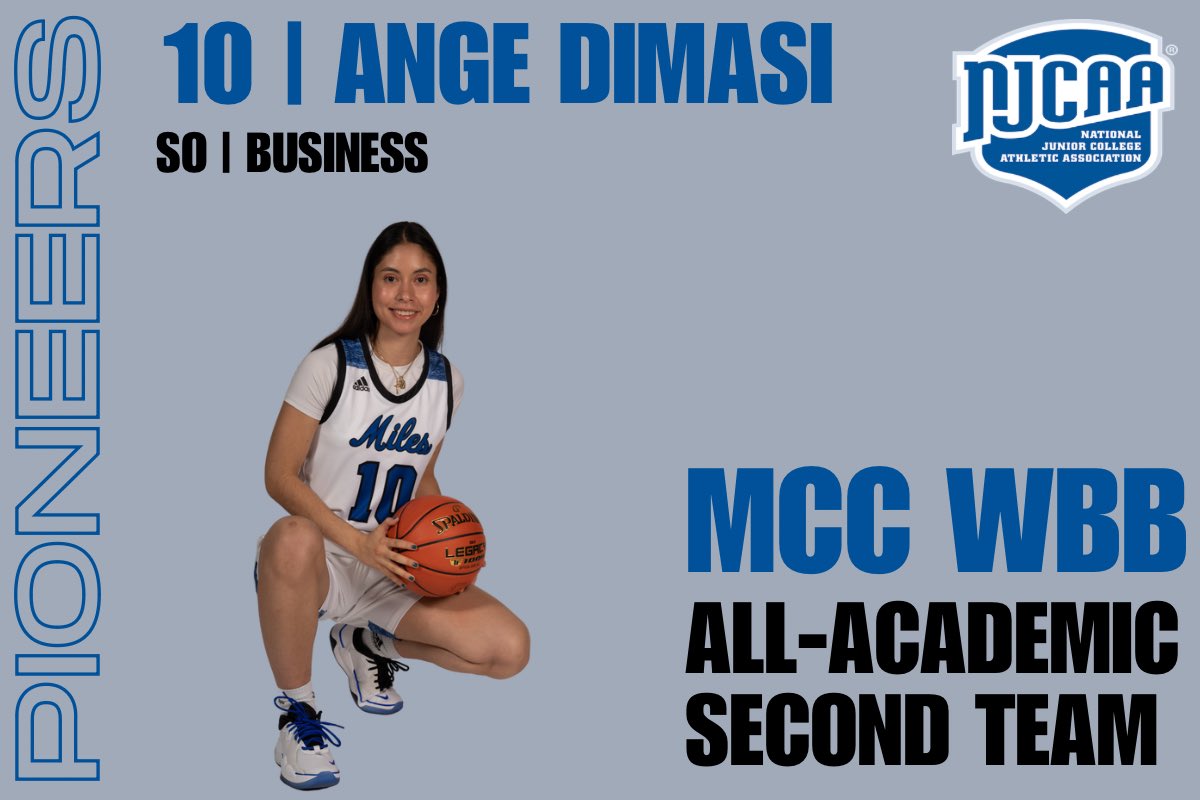 Congratulations to our NJCAA All-Academic Second Team members for finishing the academic year with GPA above a 3.8 for the 2022-2023 season! 

#StudentAthlete #GoPioneers 
<a href="/India_blyth/">India</a> <a href="/angelina_dimasi/">Ange ✨</a> <a href="/TyannGraham/">Tyann Graham</a>