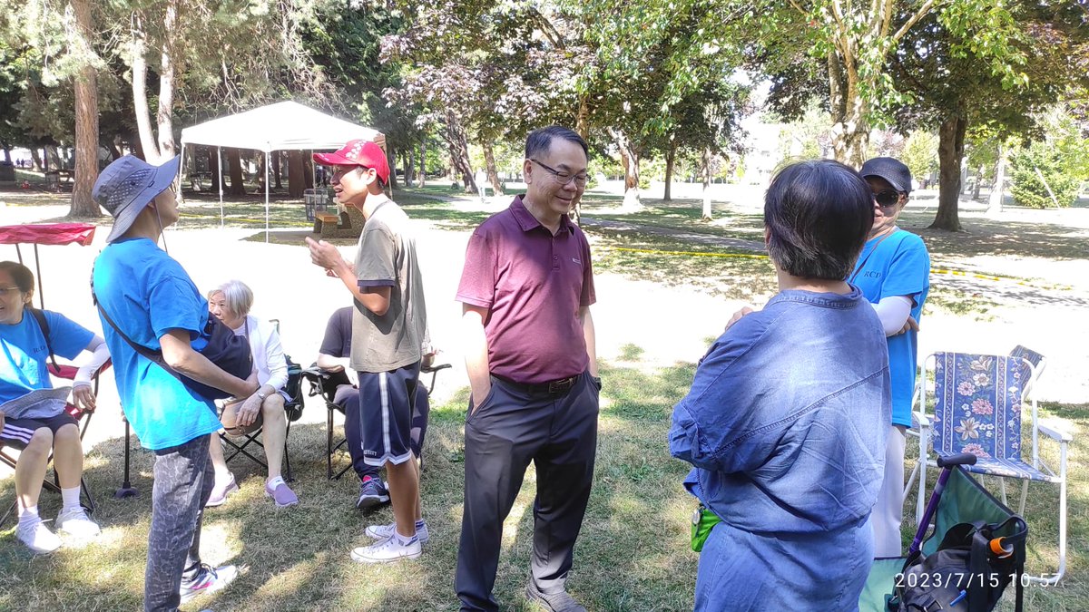 RCD_Richmond's tweet photo. @rcd_richmond #ChineseSupportGroup #AnnualSummerPicnic on Jul 15, over 70 members at the popular event. Big TY to #CSGCommittee prepared delicious and healthy lunch; Cllr. @billmcnulty2022 Cllr. @ChakAuRichmond MP @WilsonMiaoRC joined our event - wonderful time together https://t.co/NXcaFZlzmu