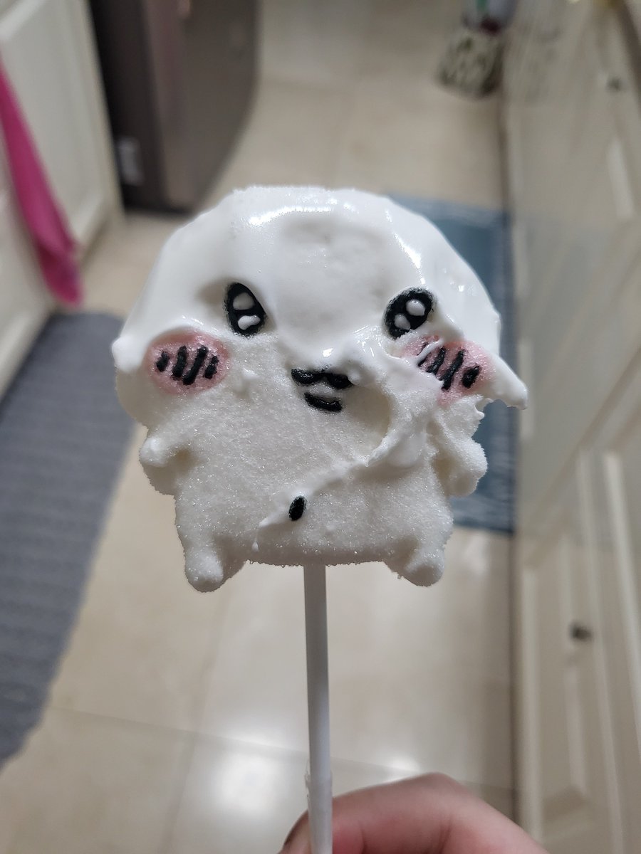 I_want_you_H's tweet image. 치이카와 마시멜로 구워먹기