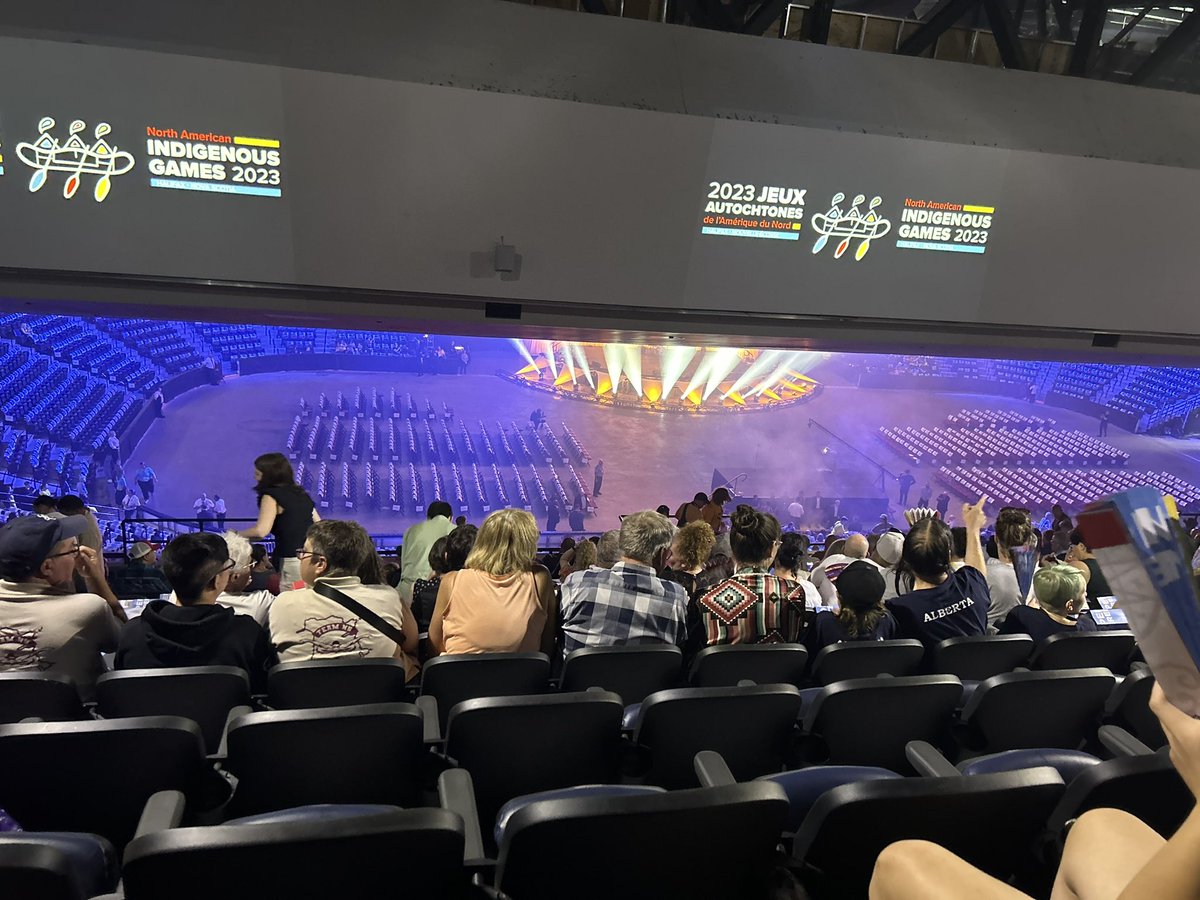 Enjoyed the opening ceremonies at NAIG 2023 last night in Halifax. 5000 youth athletes representing Indigenous communities across North America. Over 500 youth from Team BC made the cross country trip!