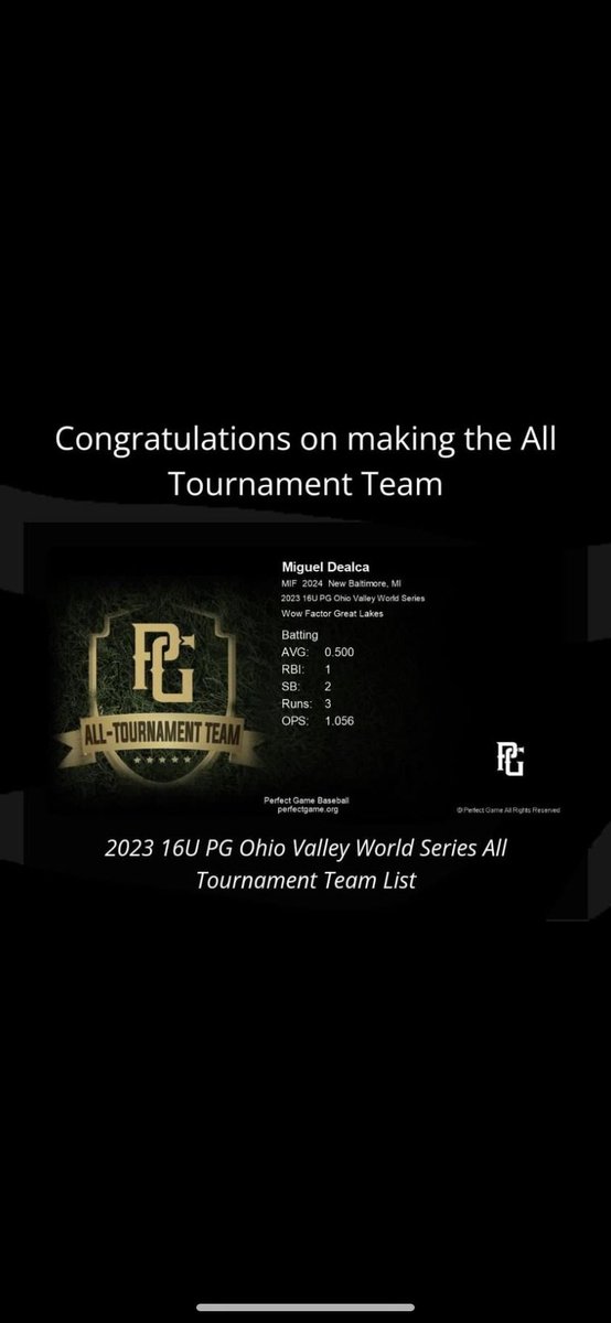 Miguel Dealca (@migueldealca) on Twitter photo Made All-Tournament team at PG Ohio Valley <a href="/WowFactorDrumb/">Wow Factor Great Lakes 17u</a> Made All-Tournament team at PG Ohio Valley <a href="/WowFactorDrumb/">Wow Factor Great Lakes 17u</a>