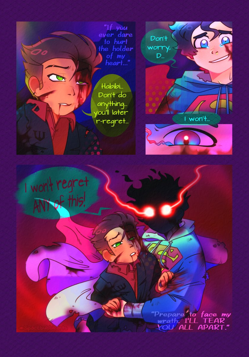 SpaceBubble1's tweet photo. 🥳 Today is my birthday! ^v^ And I decided that the best way to spend it is to give YOU all a surprise instead! Featuring my work for the @JDssZine "Young &amp; Bold" + some insight on my thoughts! Enjoy!!! #spacebubblearts #DC #supersons #jondami #damijon #jonkent #damianwayne #bday https://t.co/owOv38zV17