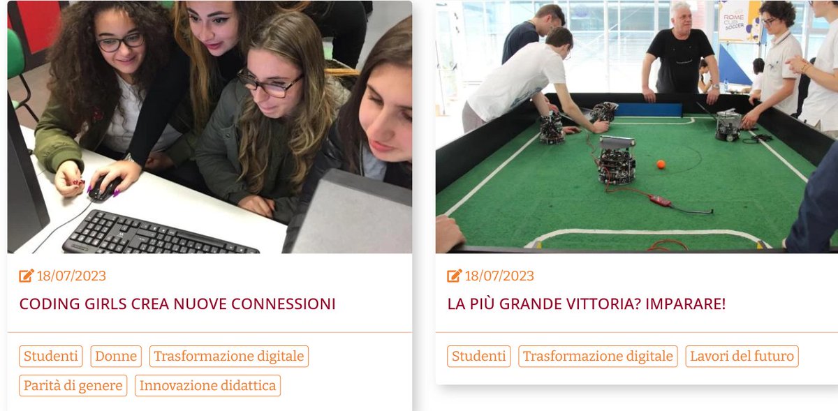 Tra gli aggiornamenti di oggi su ➡️mondodigitale.org/notizie 🖊️articolo @Agenda_Digitale di Carmelina Maurizio su #Codingirls #gendergap 🤖 l'avventura formativa del team del Polo tecnologico Manetti Porciatti di Grosseto a @RoboCup2023 #RomeCup2023 #Soccer #roboticaeducativa