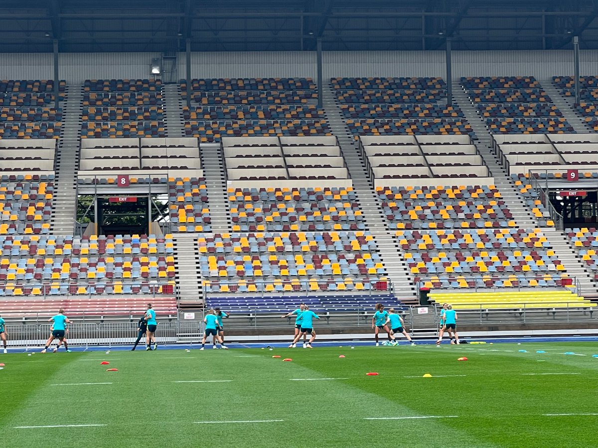 Once again there were 20 Matildas players on the track in Brisbane today. Charli Grant (illness) is on the mend but not out there today, while Tameka Yallop and Kyah Simon are on modified programs. More #FIFAWWC coverage on @AAPSport