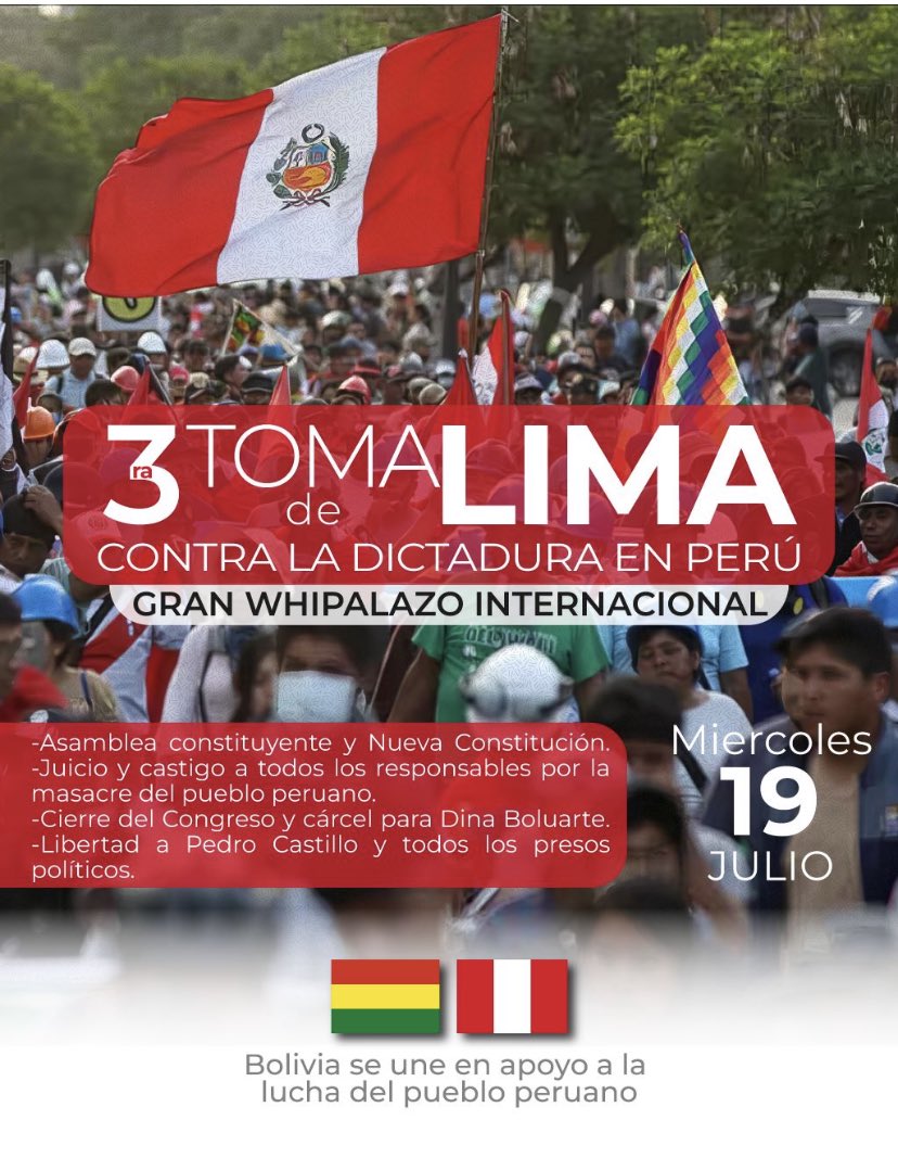 raul_olaechea's tweet photo. Con el hermano  pueblo boliviano unidos  en la lucha ✌️

#19J https://t.co/zFcFS8LvXq
