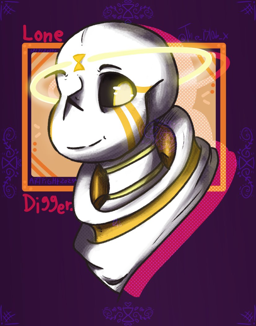attack for <a href="/NeverSans/">Nevertale Sans</a> !!
#artfight2023 #undertaleAU