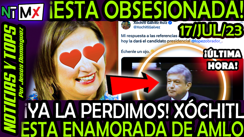 ESPOLITIC's tweet photo. ¡ E S T A O B S E S I O N A D A C O N A M L O ! Xóchitl Gálvez con este tuit muestra su amor entere hacia AMLO ¡ ya la perdimos !
https://t.co/u9LnXqZotm
#XochitlGalvez #AzucenaUresti #ARISTEGUI #EMPRESAS #HighTechServices #OMEI #ClaudioXGonzalez #PRIAN #ELECCIONES https://t.co/cLJtEwlEg5