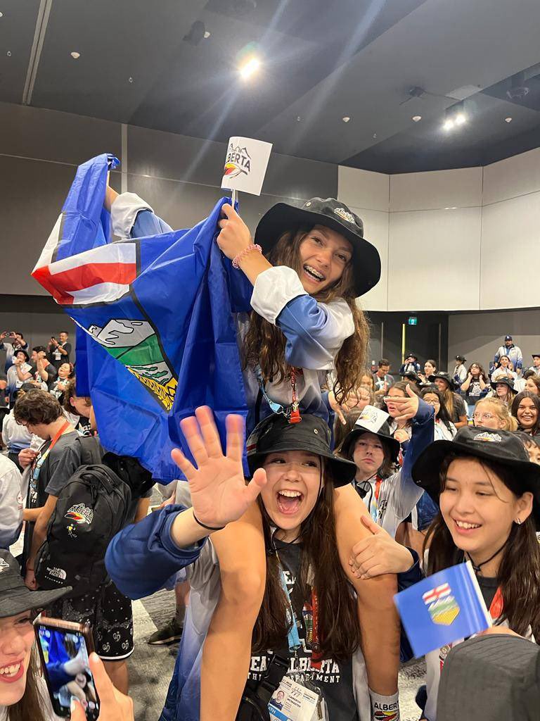 jasonbrogers's tweet photo. Stoked for our #Alberta U16 Women’s Basketball team at the @NAIG2023 tournament! They took down Ontario today &amp; will face Quebec next!

@rundlecollege student Charlie A. is an instrumental member of the team! #gocobrasgo #wearerundle 

@YourAlberta @AISCA_AB @CAIS_Schools https://t.co/19eOF7BTSw
